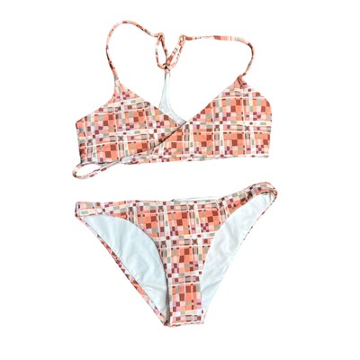 NWT L*Space Bikini Set Kristen Wrap Around Top Camacho Bottoms Neutral S/M