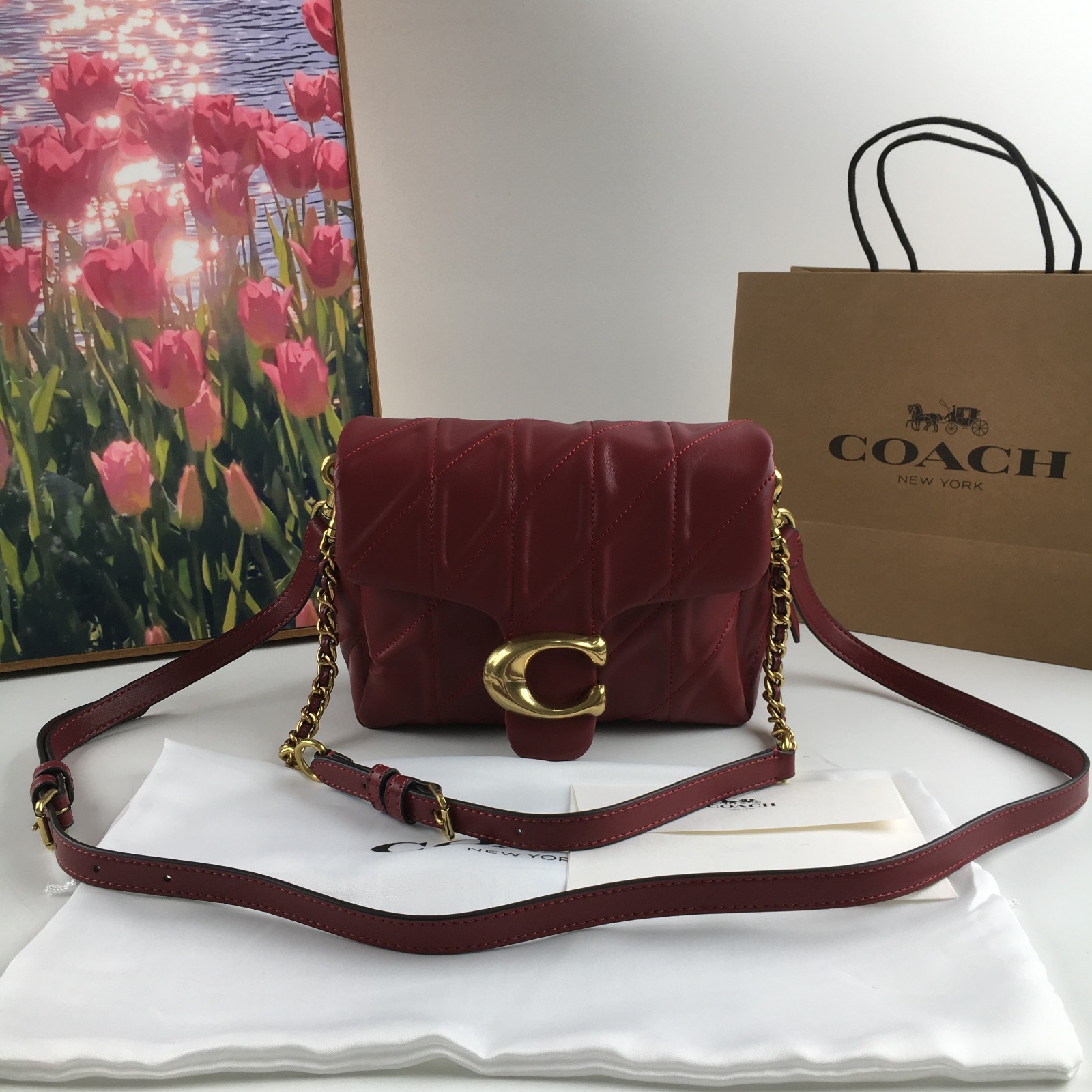 【新品】COACH コーチ スクエアタビー 20 ショルダーバッグ CW629 COACH コーチ CW629 タイムズ スクエア タビー ショルダー