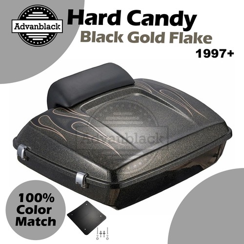 レビュー高評価アイテム特集｜ファッション通販 Gold Black Candy Hard Harley 14+ For Flake Flames with Lids その他