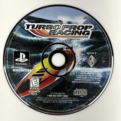Turbo Prop Racing (PlayStation 1, 1998) - Disc Only - Tested & Works PS1