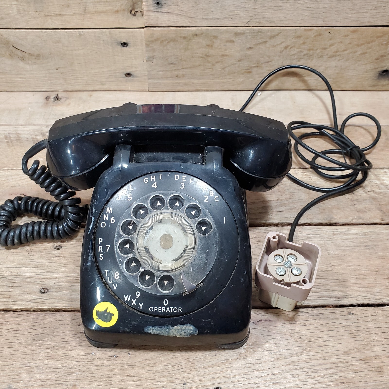 1964 BLACK Rotary Dial Automatic Electric Telephone NB802 CXX 10-64-4