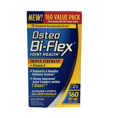 Osteo Bi-Flex Joint Health Triple Strength Value Pack 160 Tablets 08/2026