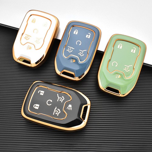 Remote Key Fob Cover Case Shell For GMC Sierra Yukon Terrain Chevrolet Silverado