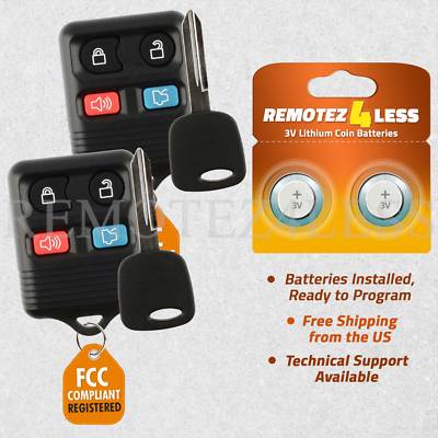 2 for 2000 2001 2002 2003 2004 2005 Ford Excursion Keyless Entry Remote Car Key