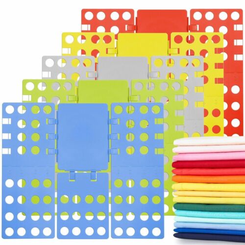 Adult or Kid Dress Shirt Clothes Flip & Fold Laundry Room Folder Board Organizer
