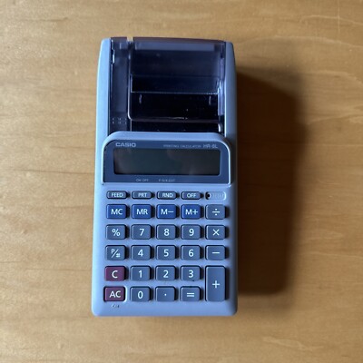 Casio HR-8L Printing Calculator Handheld Portable Calculator Tested And Works