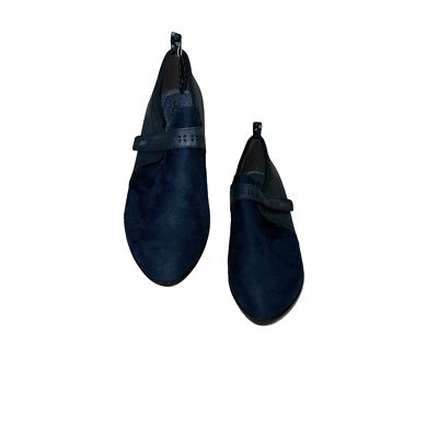 New JBU By Jambu Gail Women's Size 11 Blue Vegan Slip On Monk Strap Loafer Shoes