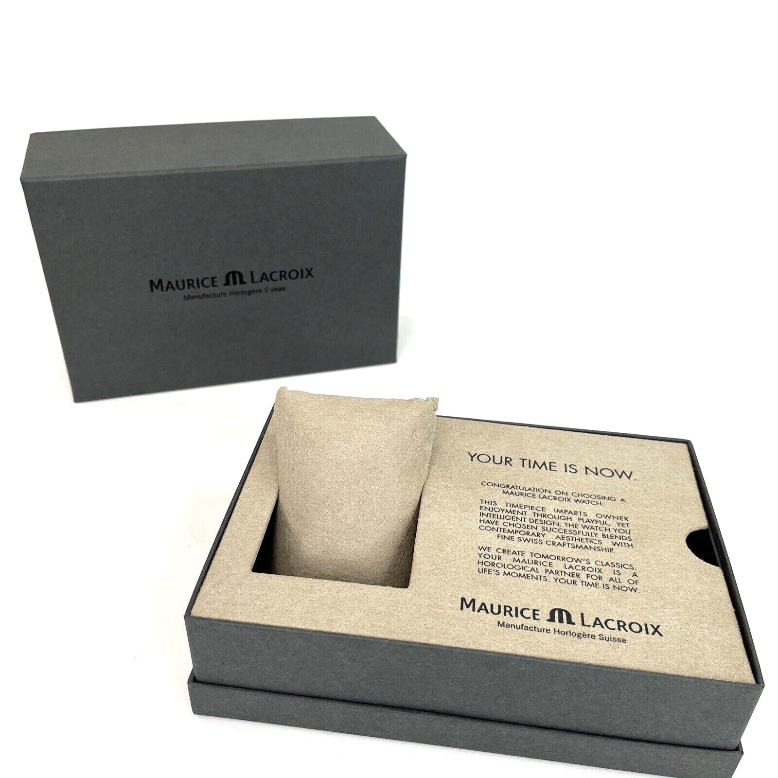 Maurice Lacroix ネイビー レザー ストラップ　収納箱 Maurice Lacroix ネイビー レザー ストラップ 収納箱 ストラップ
