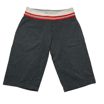 Reebok Gray Mid Rise Compression Bike Shorts Women s Size M