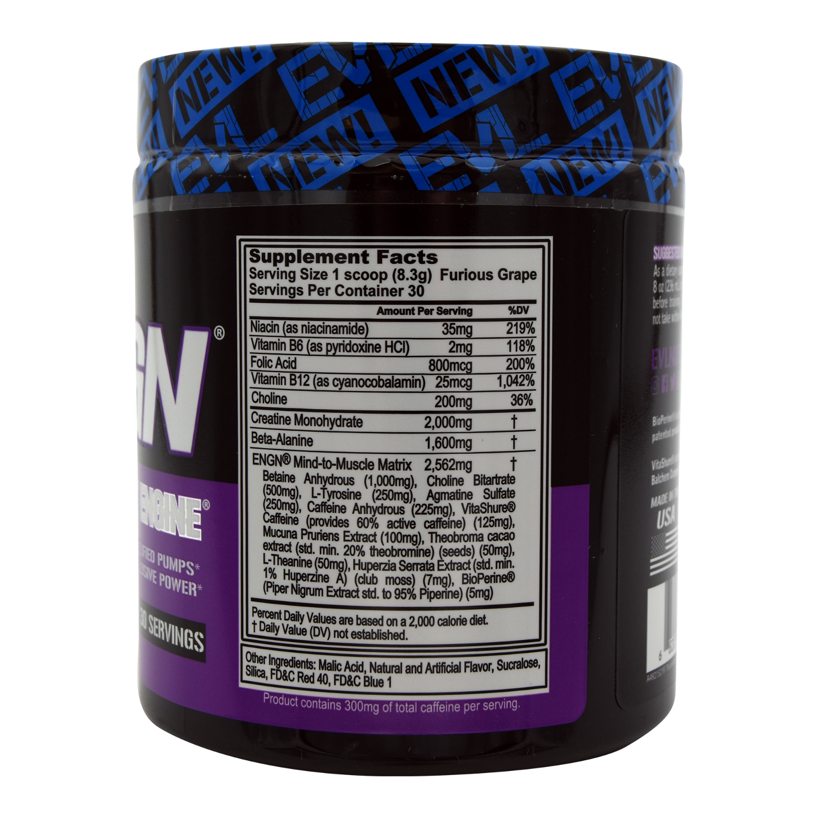 EVL ENGN: Hardcore Pre Workout Energy Drink Mix with Creatine for Energy, Pump