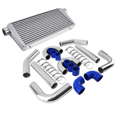 Universal refroidisseur intermédiaire Intercooler 600x300x76mm + Kit de tuberías