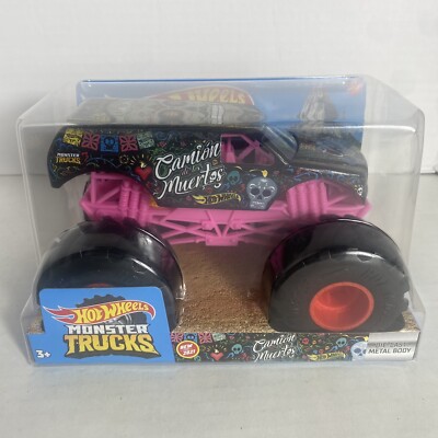 Hot Wheels Die-Cast Monster Trucks  CAMION DE LOS MUERTOS  1:24 Scale - New