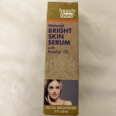 Beauty Guru Natural Bright Skin Serum With Rosehip oil facial brightener 