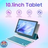 RUIQIAI Tablet Android 15, 2 in 1 Tablets 10 inch with Keyboard Mouse Case Stylus, 8GB+64GB+1TB Expand, 1280 * 800 IPS Touch Screen Computer, 5G WiFi 6, L1, Long Battery Life Tablet （Green）
