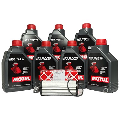DSG DQ500 7 Speed VAG Gearbox Service Kit Motul Multi DCTF Oil Febi Filter Plug