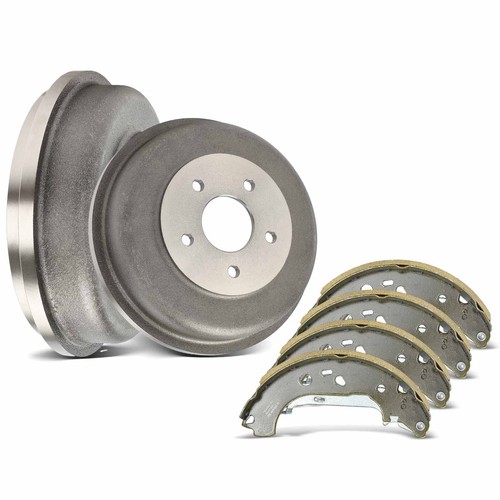 Rear Brake Drums + Ceramic Brake Shoes for Ford Transit Connect 2010 2011-2013