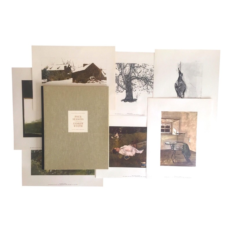 Andrew Wyeth Four Seasons 12 Print Drawings Paintings in