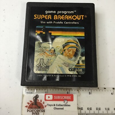 Super Breakout Atari 2600 Game cartridge Tested And Working