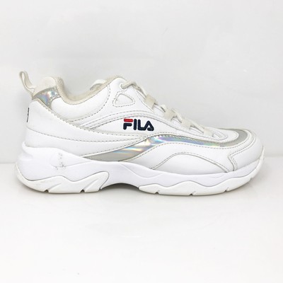 

Fila Womens Ray 5RM00534 103 Белая Повседневная Обувь Кроссовки Размер 7, Белый, Ray