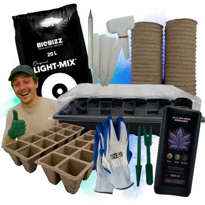 70 Teile Anzucht Set für Growbox Grow Starter Set Pflanztöpfe für Samen I Zimmer
