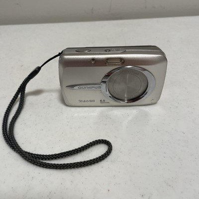 Olympus Stylus 600 Digital 6.0MP Digital Camera - Silver For Parts As Is