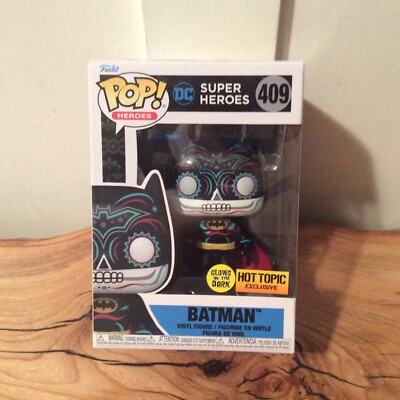 Batman Funko POP! #409 DC Dia de los Muertos/Day of the Dead Glow Hot Topic 