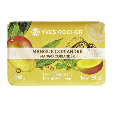 Yves Rocher Mango Coriander Energizing Soap (80g) - 2.8 oz