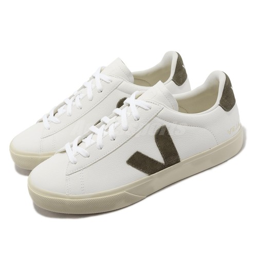 Veja Campo Chromefree Leather Extra White Olive Men Casual Lifestyle CP0502347B