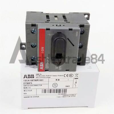 ONE NEW ABB OT80F3 1SCA105798R1001 3P 80A Disconnector