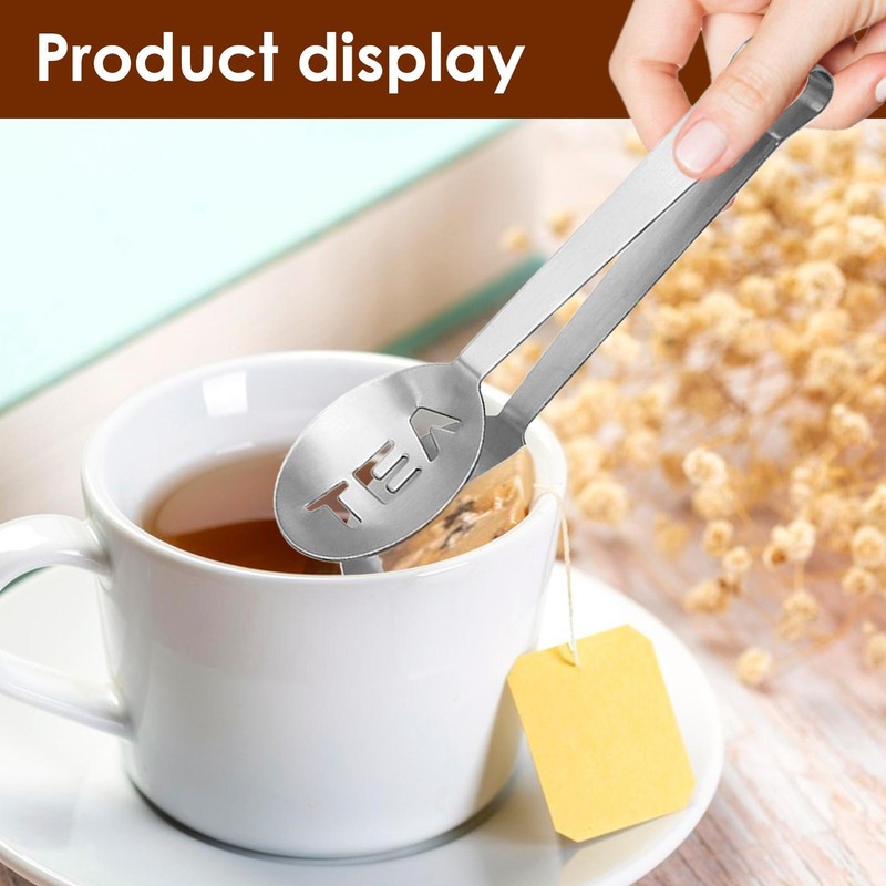Bag Tongs Tea Bag Squeezer Holder Herb Spoon