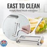 Zulay Kitchen Stainless Steel Wire Cheese Slicer - Adjustable Hand Held Cheese Cutter with 2 Extra Wires - Premium Cheese Shaver for Mozzarella, Cheddar, Gruyere - Cheese Cutter with Wire (Silver)