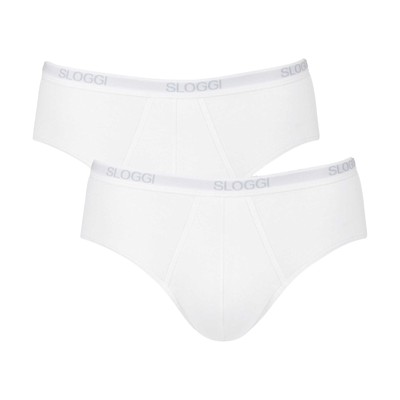 Sloggi Men's Briefs, 2er Pack - Basic Midi, Underwear, Underpants, Cotton