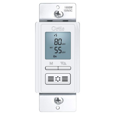 new Generation Humidity Sensor Switch Inwall Bathroom Fan Automated Control Sw