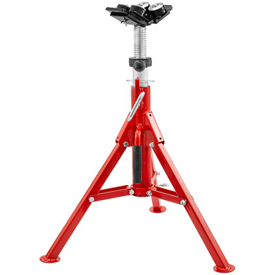 VEVOR V-Head Pipe Stand 2 Dual Ball Head 24''-42'' Folding Tripod Jack 1500lb
