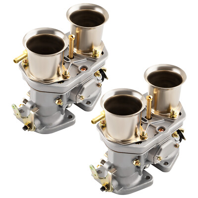 2x 40IDF Carburetor Carburatore+ Air Horn for VW Käfer Beetle Fiat Porsche 356