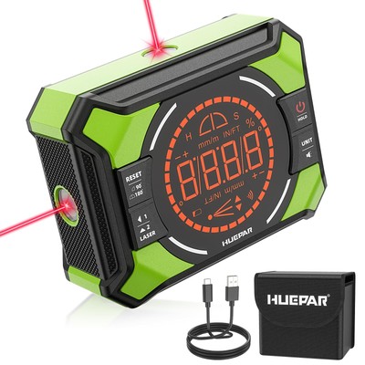 Laser Level with Digital Angle Gauge, 3-in-1 Electronic Table Saw Angle Finde...
