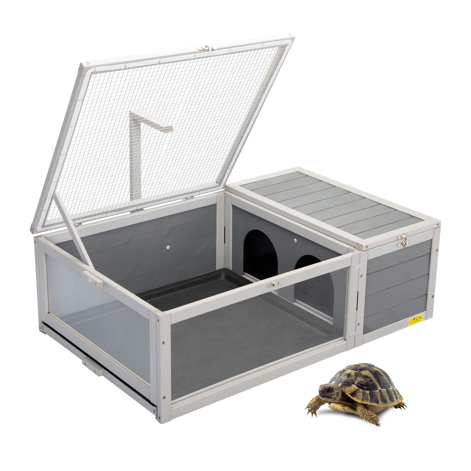 Tortoise Pet House Turtle Habitat Box W/ Sunbath Area Tortoise Pet House Turtle Habitat Box W/ Sunbath Area