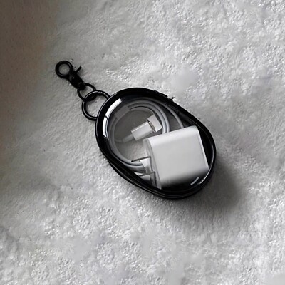 Data Cable Charger Charging Storage Box Transparent Portable Headphone Tool