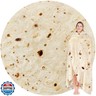 Jorbest Burrito Tortilla Throw Blanket Birthday Gifts for Women Men Teen Boys Girls, Novelty Tortilla Food Blanket Funny Gifts for Adult Kids, 285 GSM Soft Flannel Taco Blanket (Yellow, 60 inches)