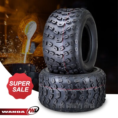 SET 2 WANDA SPORT ATV TIRES 22X11-10 22x11x10 6PR KNOBBY