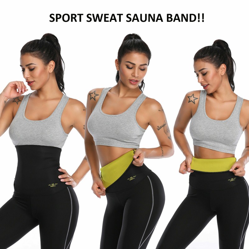 Women Waist Trainer Trimmer Body Shaper Waist Support Sauna Sweat Belt Wrap Band