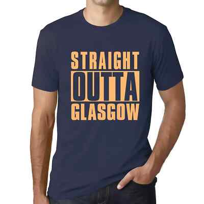 Men's Graphic T-Shirt Straight Outta Glasgow Eco-Friendly Limited Edition