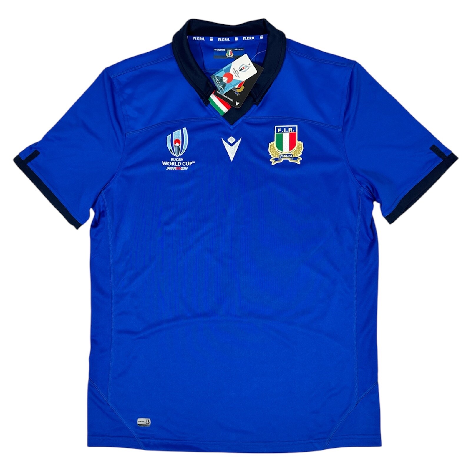 イタリア代表 ラグビーワールドカップ2019 日本 macron Azzurri ITALY RUGBY MACRON WORLD CUP 2019 JAPAN HOME SHIRT JERSEY