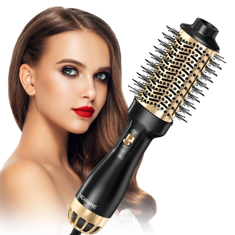Upgraded 4 in 1 Hair Dryer Brush Blow Dryer Brush with Negative Ion Anti-Frizz
