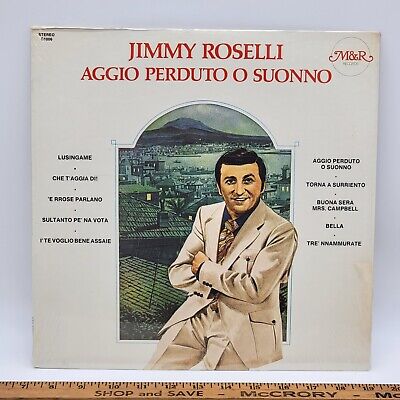 Vintage 1975s M&R Jimmy Roselli Aggio Perduto O Suonno C1006 Album Vinyl Records