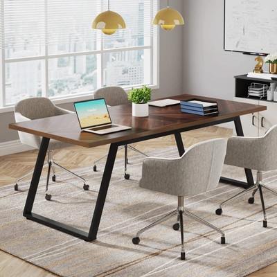 Tribesigns 63 Inch Executive Office Desk, Large Computer Desk with Thickened Fra