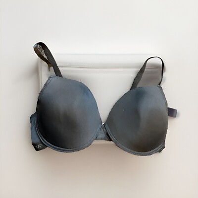 Bebe Bra Lightly Padded Tag Free Underwire Bra Black Size 38D