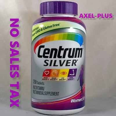 Centrum Silver MultiVitamin MultiMineral Complete Vitamin 250 Tabs Women Over50+