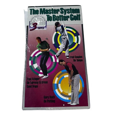 The Master System to Better Golf (1995 Boxed 3 VHS Tape Set) New (Other)