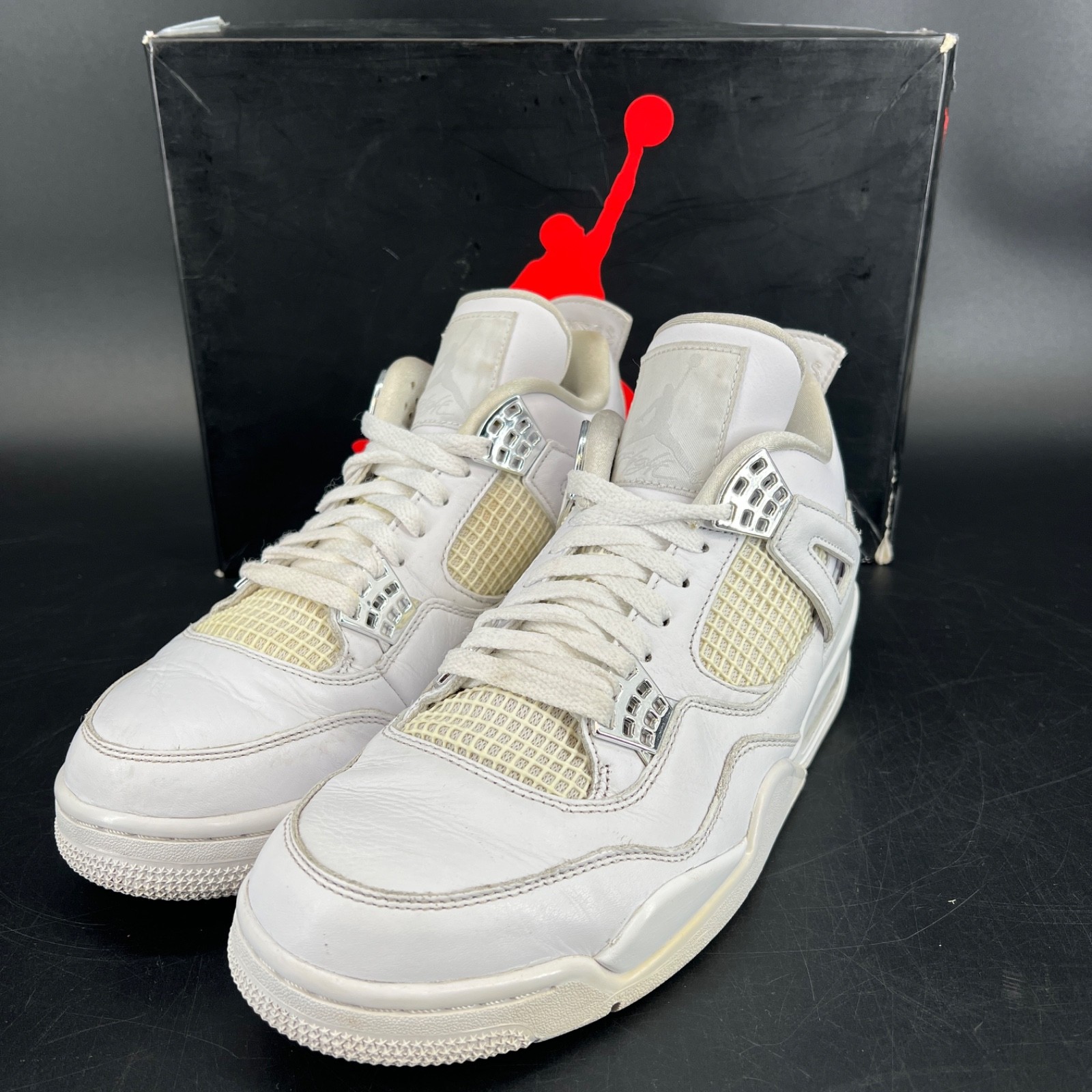 Nike Air Jordan 4 Pure Money 2017 Size 10 308497-100 White